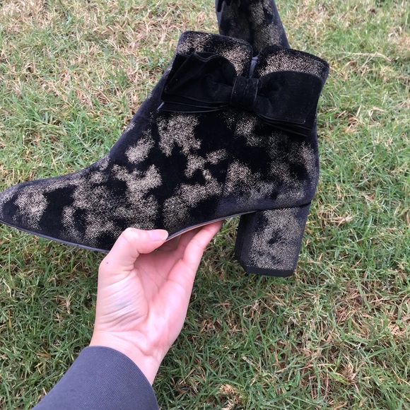 Kate Spade Black Langley Bow Booties - Picture 4 of 8